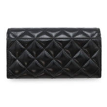 Load image into Gallery viewer, CHANEL Matelasse Long Wallet BlackAP4261 Shiny Calf Leather
