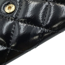 Load image into Gallery viewer, CHANEL Matelasse Long Wallet BlackAP4261 Shiny Calf Leather
