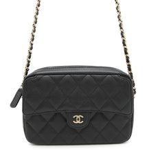 将图像加载到图库查看器中，CHANEL Matelasse Classic ChainClutch BlackAP4425 Caviar Leather
