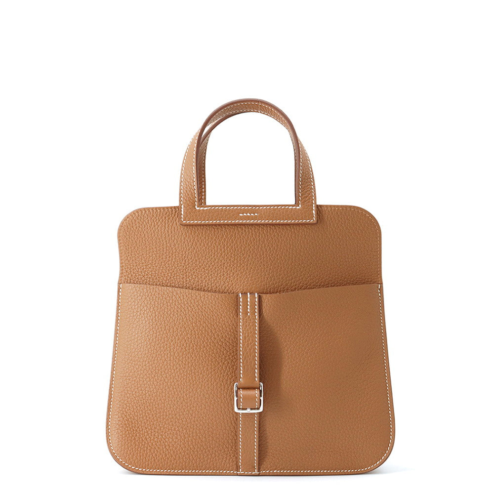 HERMES Halzan Gold Taurillon Clemence Size 25