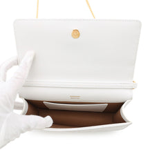 Load image into Gallery viewer, BURBERRY Roller Clutch ChainShoulder White8066176 Leather
