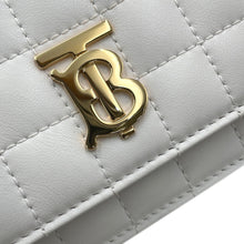 Load image into Gallery viewer, BURBERRY Roller Clutch ChainShoulder White8066176 Leather
