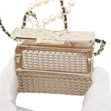 将图像加载到图库查看器中，CHANEL Matelasse bag motif necklaceAB6135 Metal Leather Faux Pearl
