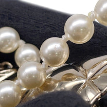 将图像加载到图库查看器中，CHANEL Matelasse bag motif necklaceAB6135 Metal Leather Faux Pearl
