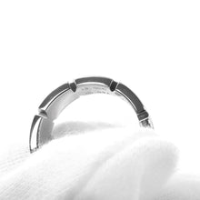 将图像加载到图库查看器中，CARTIER Tank Française Half Diamond Ring Size 51/#11B4060100 18K White Gold
