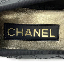 将图像加载到图库查看器中，CHANEL Matelasse Ballerina Ballet Shoes BlackG40110 Lambskin Enamel Size 37H
