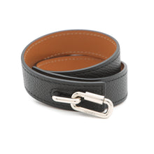 将图像加载到图库查看器中，HERMES Bangle Size T2 Black Epsom
