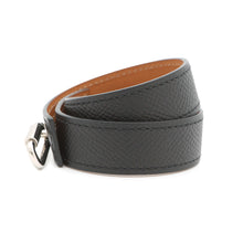 将图像加载到图库查看器中，HERMES Bangle Size T2 Black Epsom
