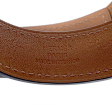 将图像加载到图库查看器中，HERMES Bangle Size T2 Black Epsom
