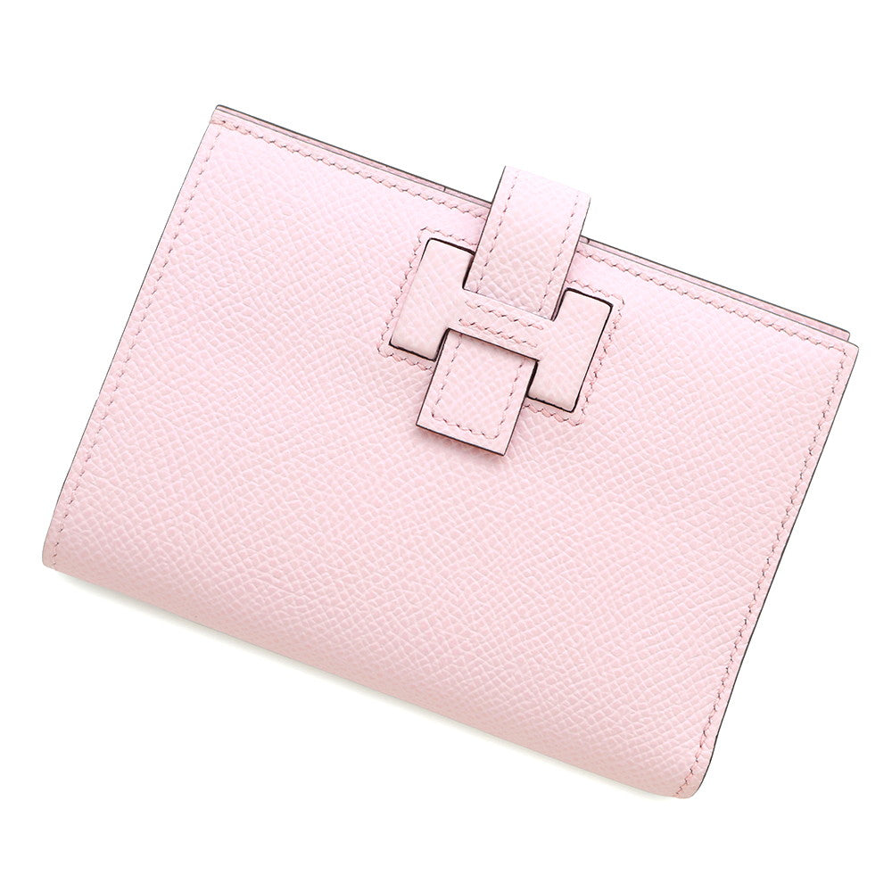 HERMES HPassant Compact Rose Darling Epsom