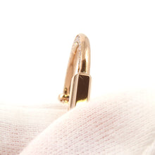Load image into Gallery viewer, TIFFANY&amp;Co. Padlock Pendant Half Diamond Necklace Size Large 18K Pink Gold
