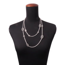 将图像加载到图库查看器中，HERMES Farandole Necklace Size 120 SV925
