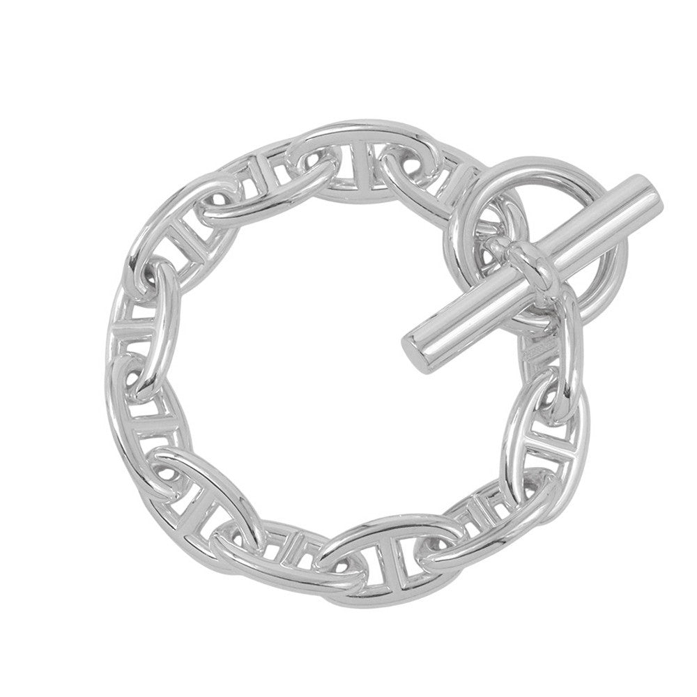 HERMES Chaine d'Ancre Bracelet 12 frames Size GM SV925