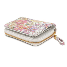 Load image into Gallery viewer, Dior Flower Motif Bifold Wallet White/Multicolor Leather
