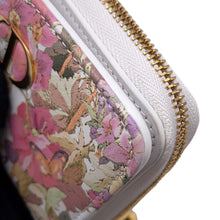 Load image into Gallery viewer, Dior Flower Motif Bifold Wallet White/Multicolor Leather
