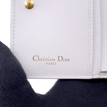 Load image into Gallery viewer, Dior Flower Motif Bifold Wallet White/Multicolor Leather
