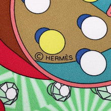 Load image into Gallery viewer, HERMES Carre ELECTRIQUE Size 90㎝ Rose pale/Vert/Multicolor Silk100
