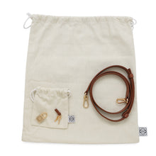 Load image into Gallery viewer, LOEWE Amazonas Brown/WhiteA039N07X03 Canvas Leather Size 23
