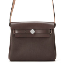 Load image into Gallery viewer, HERMES Herbag zip Ebene Toile Military Vache Hunter Leather Size Mini
