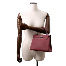 Load image into Gallery viewer, HERMES Kelly Retourne Rouge H Togo Leather Size 25
