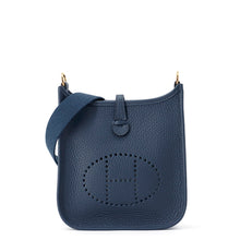 Load image into Gallery viewer, HERMES Evelyne Short Blue de Prusse Taurillon Clemence Size TPM
