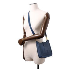 Load image into Gallery viewer, HERMES Evelyne Short Blue de Prusse Taurillon Clemence Size TPM
