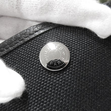 Load image into Gallery viewer, HERMES Garden Party Black Toile Military Negonda Leather Size PM
