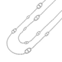 将图像加载到图库查看器中，HERMES Farandole Necklace Size 120 SV925
