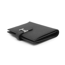 将图像加载到图库查看器中，HERMES BEAN Compact Black Epsom
