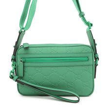 Load image into Gallery viewer, GUCCI GGIcon Shoulder Bag Green771293 GG rubber effect leather Size Small
