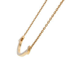 Load image into Gallery viewer, TIFFANY&amp;Co. T Smile Pendant Size Medium67513282 18K Pink Gold
