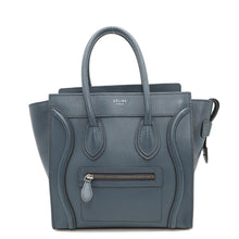 Load image into Gallery viewer, CELINE Luggage shopper Navy189793 Leather Size micro

