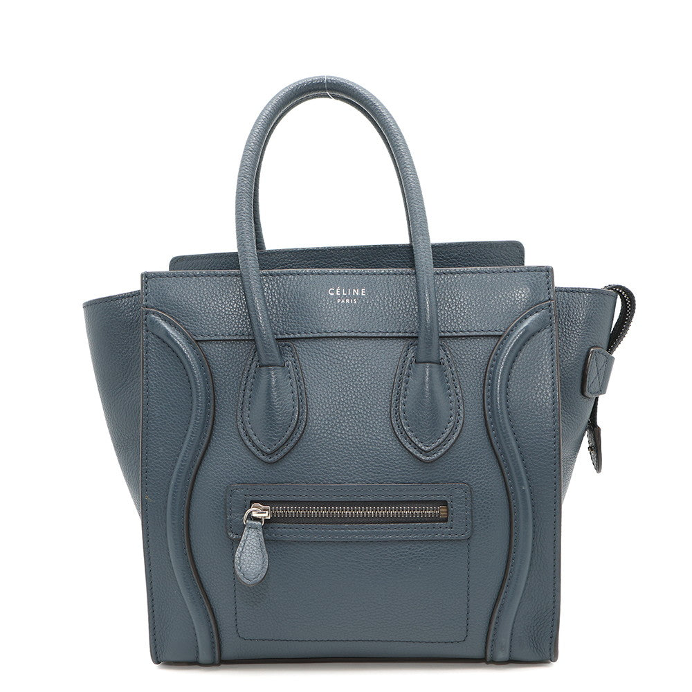 CELINE Luggage shopper Navy189793 Leather Size micro
