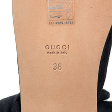 将图像加载到图库查看器中，GUCCI Adidas collaboration Horsebit1955 mule slippers Black702211 Suede leather Size 36
