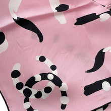 Load image into Gallery viewer, CHANEL CC Logo Scarf Pink Silk100%

