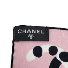 Load image into Gallery viewer, CHANEL CC Logo Scarf Pink Silk100%
