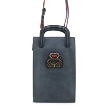 Load image into Gallery viewer, Christian Louboutin Trick Track 3WAY Bag Navy3175107 Nubuck Calf Leather Size Small
