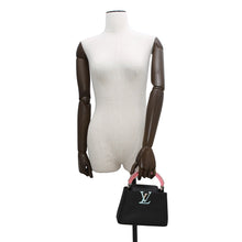 Load image into Gallery viewer, LOUIS VUITTON Capucines Noir/PinkM56072 Taurillon Leather Plexiglas Size Mini
