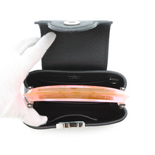 将图像加载到图库查看器中，LOUIS VUITTON Capucines Noir/PinkM56072 Taurillon Leather Plexiglas Size Mini

