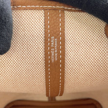 将图像加载到图库查看器中，HERMES Garden Party Tartan Cross Check Gold/Ecru/Beige/Deep Blue/JauneCitron Toile HPlume Negonda Leather Size PM
