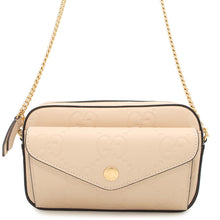 将图像加载到图库查看器中，GUCCI GG Super Mini ChainShoulder Beige781554 Leather
