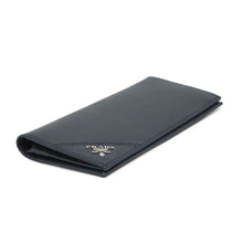 Load image into Gallery viewer, PRADA Folded Long Cloth Navy2M0836 Saffiano LeatherLeather
