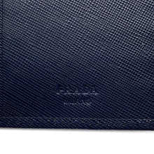 Load image into Gallery viewer, PRADA Folded Long Cloth Navy2M0836 Saffiano LeatherLeather

