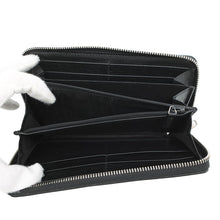 将图像加载到图库查看器中，GUCCI Interlocking G Zip Around Long Wallet Black575988 Leather
