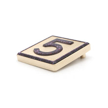 Load image into Gallery viewer, CHANEL NO.5 Brooch Purple Metal
