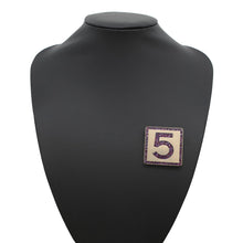 Load image into Gallery viewer, CHANEL NO.5 Brooch Purple Metal
