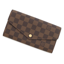 Load image into Gallery viewer, LOUIS VUITTON Portefeuille Sarah BrownN63209 Damier Ebene Canvas

