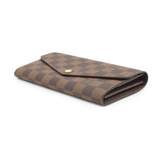 Load image into Gallery viewer, LOUIS VUITTON Portefeuille Sarah BrownN63209 Damier Ebene Canvas
