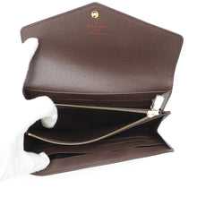 Load image into Gallery viewer, LOUIS VUITTON Portefeuille Sarah BrownN63209 Damier Ebene Canvas
