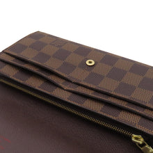 Load image into Gallery viewer, LOUIS VUITTON Portefeuille Sarah BrownN63209 Damier Ebene Canvas
